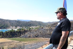 Les vinyes i les pastures, claus per frenar l'expansió de l'incendi de Colera i Portbou