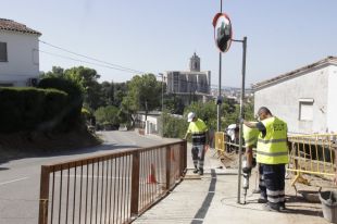 Girona posa baranes protectores a l'entorn de l'Escola Montjuïc i la llar d'infants Sant Ramon Nonat