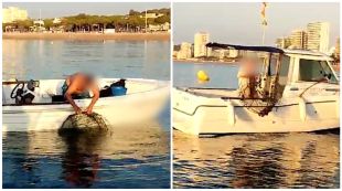 Enxampen dos pescadors furtius davant la costa de Platja d'Aro