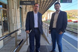 Reunió entre Portbou i Renfe sobre el nou centre per promoure l'ús de tecnologies digitals