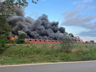 Moren prop de 6.600 porcs en l'incendi de la granja de Cornellà del Terri