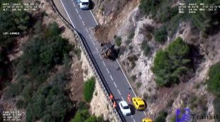 Tallada la GI-682 entre Tossa i Sant Feliu de Guíxols per una esllavissada