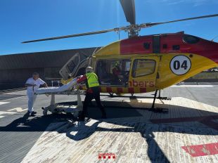 Rescaten amb helicòpter un ciclista ferit a Toses