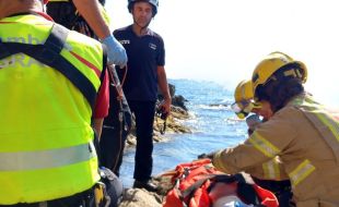 Ferit un home en caure daltabaix d'un camí de ronda a Lloret de Mar