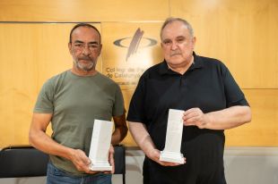 El cineasta Edmon Roch i Jaume Subirós del Motel Empordà, distingits amb les Mosques de Sant Narcís