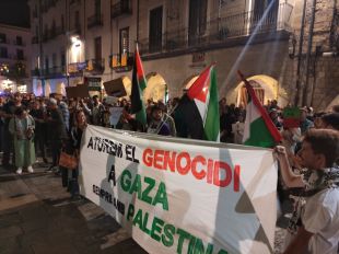 Mig miler de persones donen suport a Palestina en una concentració a Girona