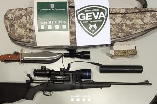 Enxampen un caçador sense autorització i fora d'horari a Sant Feliu de Guíxols