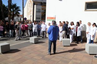 Concentració a l'hospital de Palamós en suport a dos metges palestins