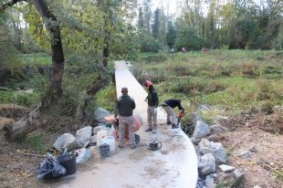 Girona repara les rampes d'accés al passallís de l'Onyar entre Vila-roja i la Creueta