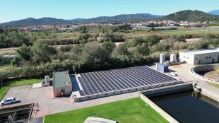 Instal·len una planta solar fotovoltaica per arribar al 33% d'autoconsum a la depuradora de Blanes