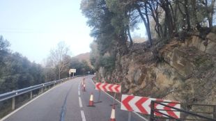 Comencen les obres de protecció dels talussos a l'N-260a entre Olot i Ripoll 