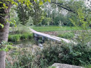 Acaben les obres de reparació del passallís de l'Onyar que uneix Vila-roja amb la Creueta a Girona