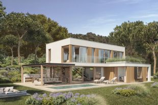 Construeixen cinc xalets sostenibles a la urbanització de Camí Ses Vinyes a Begur