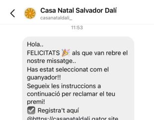Una estafa simula un premi concedit per la Casa Natal de Salvador Dalí