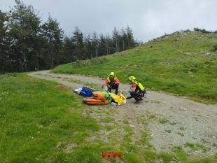 Rescaten amb helicòpter un corredor ferit a Vilallonga de Ter
