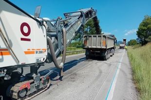 Comença el manteniment de la C-152 entre Santa Coloma de Farners i el trencant de l'Eix Transversal