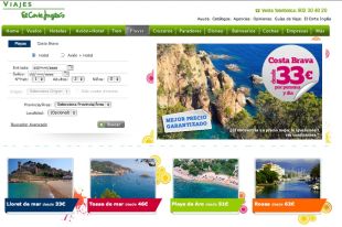 'Viajes El Corte Inglés' promociona Lloret de Mar amb una imatge de Tossa de Mar