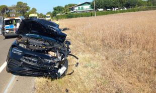 Detingut el conductor del cotxe que ha xocat a la C-66 i ha mort un motorista