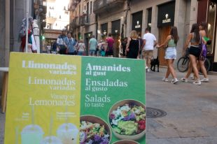 Girona convenç diversos establiments del Barri Vell perquè retolin en català