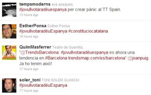 L'etiqueta #jovullvotaradeuEspanya assoleix repercussió mundial a Twitter