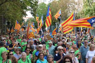 6.500 persones participen en la concentració unitària de la Diada a Girona a crits ''d'independència''
