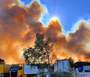 Controlat l’incendi d'Agullana, que ha cremat unes 31 hectàrees forestals i agrícoles