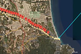 Salvem la Platja de Pals s'oposa al parc eòlic marí de Repsol que creuaria el municipi