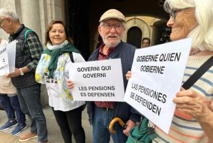 Pensionistes gironins reclamen que es blindi el sistema públic a la Constitució