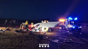 Una avioneta s'estavella a Viladamat i deixa dues persones ferides de gravetat