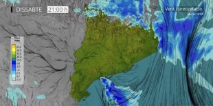 Ruixats intensos i tramuntana forta a l'Alt i el Baix Empordà a última hora de la tarda