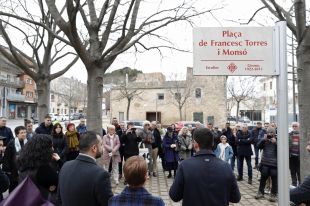 Girona dona el nom de l'escultor Francesc Torres a una plaça a Santa Eugènia 