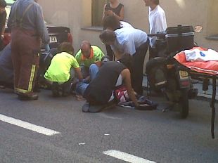 Una dona queda ferida en ser atropellada per un ciclomotor a Ribes de Freser 