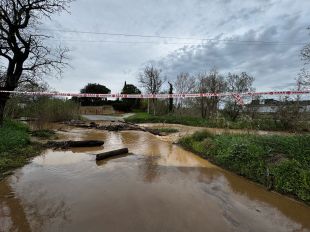 Dos rius gironins superen el llindar d’alerta fruit de les darreres pluges