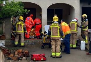 Una persona amb cremades greus en el 80% del cos per l'incendi d'una casa a Ventalló