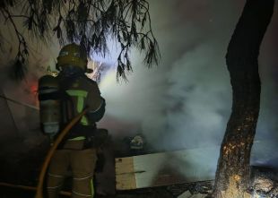 Calcinada una barraca situada en una zona de difícil accés a Sant Feliu de Guíxols