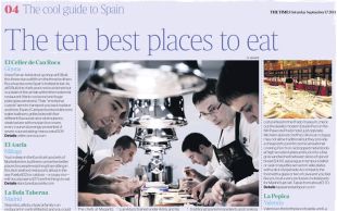 Girona i El Celler de Can Roca protagonistes al rotatiu britànic 'The Times'