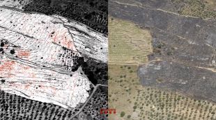 La càmera d'infrarojos dels Bombers confirma l'extinció de l'incendi de Cadaqués