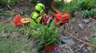 Rescaten amb helicòpter un escalador ferit a Arbúcies