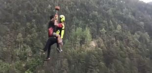Evacuen en helicòpter una excursionista indisposat al Salt del Grill