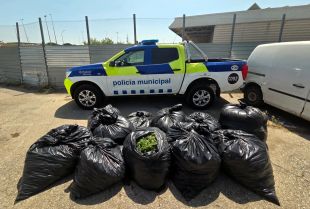 Un detingut a Girona per dur 182 quilos de marihuana dins la seva furgoneta
