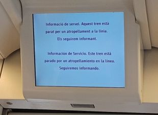 Aturats els trens per l'atropellament d'una persona a Girona