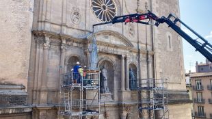La basílica de Sant Esteve d'Olot recupera el seu aspecte original amb les imatges restaurades