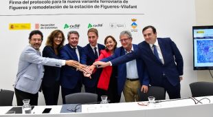 Escenifiquen l'acord per a la futura estació intermodal de Figueres - Vilafant