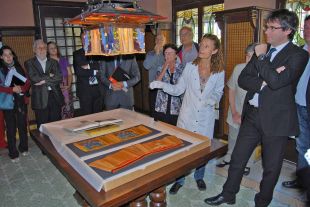 Restauren una làmpada de ferro forjat de la Casa Masó i quinze pintures d'entre 1880 i 1927