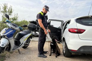 La Unitat Canina de Blanes incrementa un 25% el nombre d'actes per possessió de droga