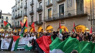 1.500 persones es manifesten a Girona en suport a Palestina