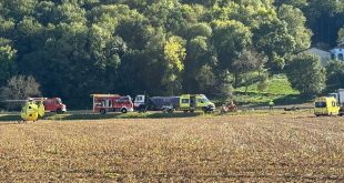 Ferit crític un motorista en xocar amb un turisme a l'N-260 a Sant Joan les Fonts