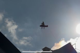 Rescaten amb helicòpter un operari ferit després d'un accident laboral en un edifici a Girona