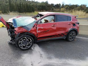 Detinguts després de robar un cotxe a Saragossa i accidentar-se a l'AP-7 a Agullana