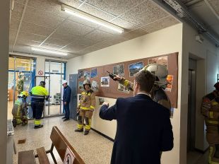 Una fissura obliga a desallotjar una zona de l’Escola Joaquim Cusí de Figueres